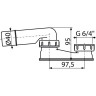 Гидрозатвор ALCAPLAST сниженный A532-DN40