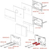 Кнопка управления ALCAPLAST FLAT FUN-INOX, матовый металл