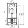 Комплект ALCAPLAST SET 3v1 AM101/1120-31RUS SET+M70 для установки унитаза с панелью смыва