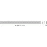 Решетка ALCAPLAST ROUTE-850L для водоотводящего желоба APZ13 дизайн ROUTE