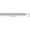 Решетка ALCAPLAST ZIP-750M для водоотводящего желоба APZ13 дизайн ZIP