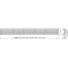 Решетка ALCAPLAST GAP-950M для водоотводящего желобов (APZ6, APZ16)