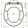 Сидение ALCAPLAST A601 PERGAMON для унитаза Duroplast
