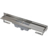 Водоотводящий желоб ALCAPLAST APZ1004S-950 FLEXIBLE для перфорированной решетки с регулируемым краем, к стене, вертикальный сток