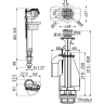 Выпускной комплект ALCAPLAST SA08ASK 1/2
